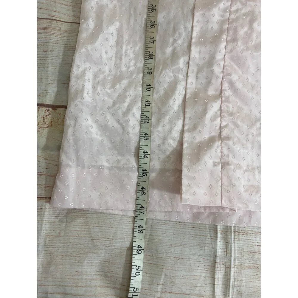 Vintage Christian Dior Women's Pink Embroidered Long Sleeve Bath Robe - L/XL - Picture 12 of 16